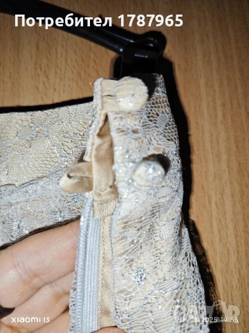 Дантелена розова пола с дантела Massimo Dutti, снимка 4 - Поли - 51055781