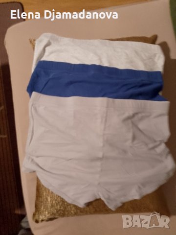 3 чифта мъжки боксерки,H&M,размер L + подарък тениска, снимка 2 - Тениски - 43202394