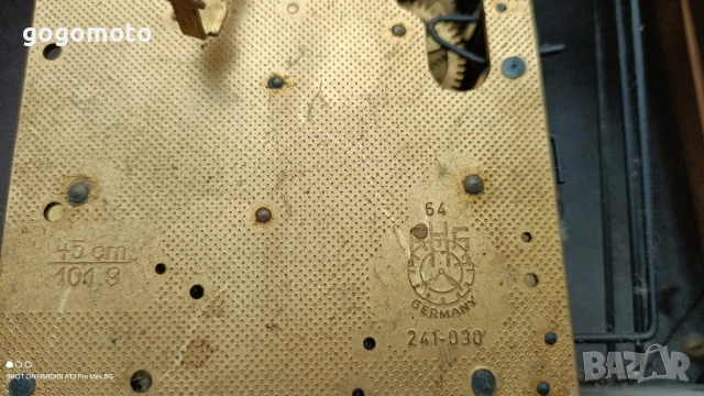 Часовник, стари, стар, антики, винтидж, арт часовник ОРИГИНАЛЕН немски, германски, GERMANY, снимка 1