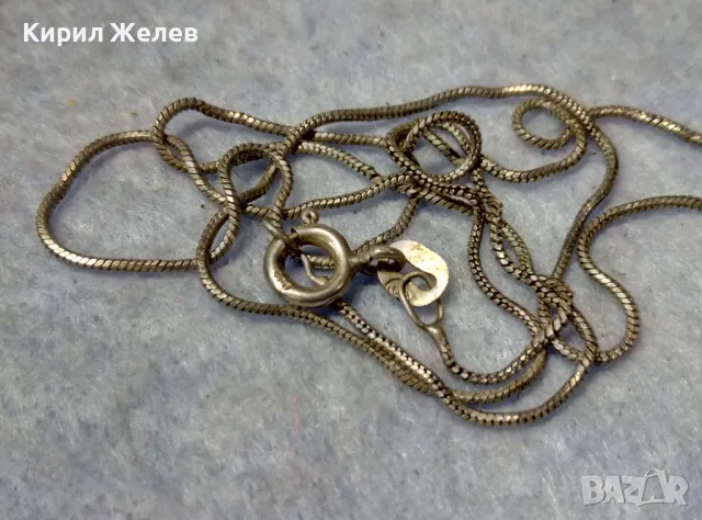 ИЗИСКАНО НЕЖНО СРЕБЪРНО КОЛИЕ СРЕБРО 925 ФИНА РЪЧНА БИЖУТЕРСКА АРТ ИЗРАБОТКА 47591