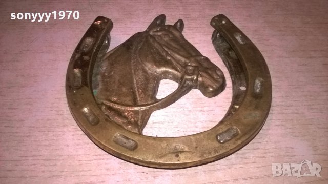 чукало за врата-кон/подкова-14х13см-мед/месинг, снимка 7 - Колекции - 26286301
