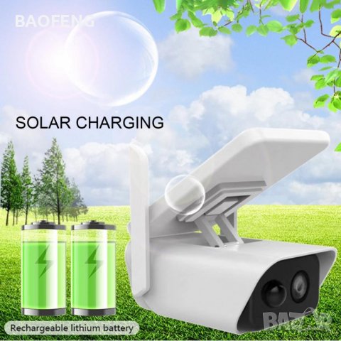 *█▬█ █ ▀█▀ ABQ-Q1 СОЛАРНА IP КАМЕРА 1080P WIFI IP66 безжична външен монтаж  IR Motion Detection, снимка 15 - IP камери - 37507303