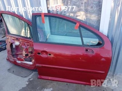 Предна дясна необорудвана врата   за Пежо 207 1.6 HDI 90k.с2008г хечбег