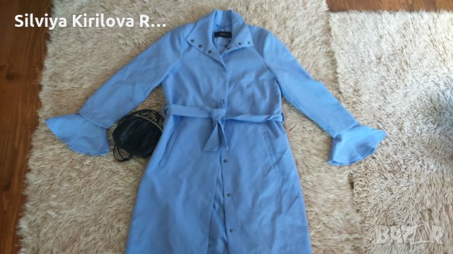 млечно лилаво тънко палто, снимка 4 - Палта, манта - 28140583