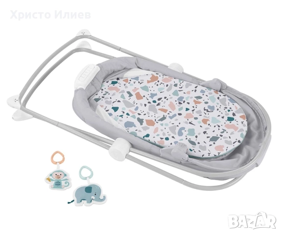 Сгъваема бебешка кошара кошче люлка Fisher Price с успокояващи вибрации музика , снимка 10 - Кошарки - 52487667