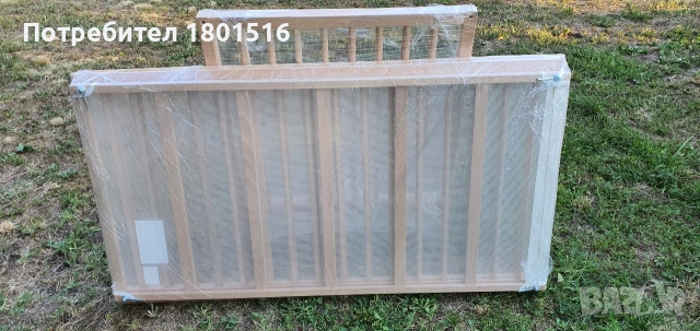 Детско дървено легло с матрак 60/120, снимка 9 - Бебешки легла и матраци - 53288861