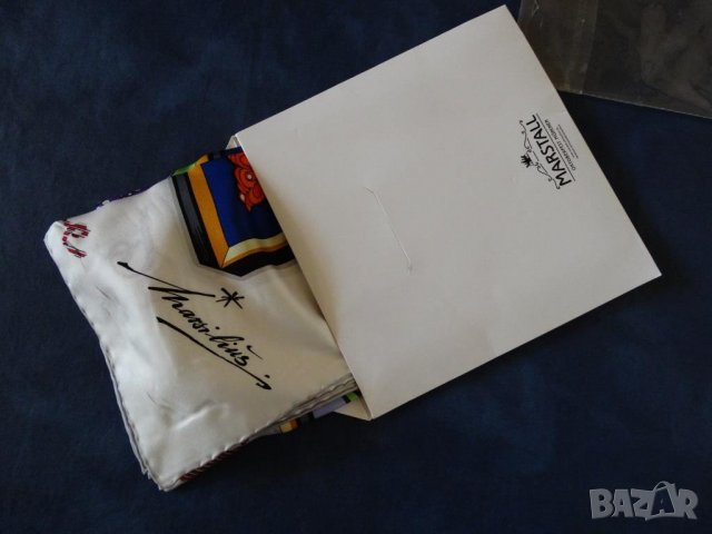 Нов копринен шал! ATELIER MARSILIUS OKTOBERFEST 2015 SILK Maximilian Fliessbach dep. Marsilius, снимка 16 - Шалове - 26936418