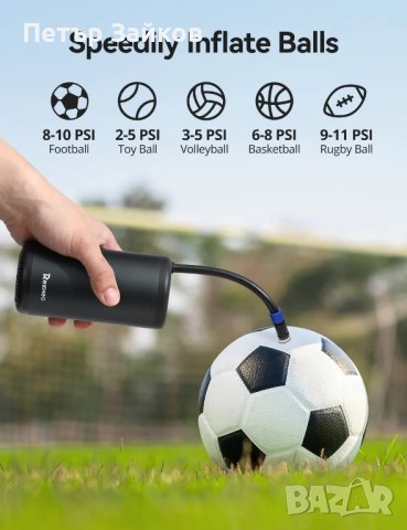 Акумулаторна помпа за гуми, REXMEO Electric Fast Inflate 150PSI,, снимка 3 - Други инструменти - 43185143