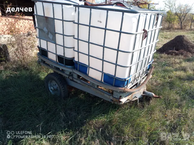 Продавам цистерна 2000 л. на едноосно ремарке., снимка 6 - Селскостопанска техника - 48008338