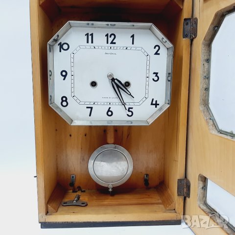 СТЕНЕН ЧАСОВНИК ЯНТАР С МАХАЛО И КЛЮЧ(8.1), снимка 3 - Стенни часовници - 42955665