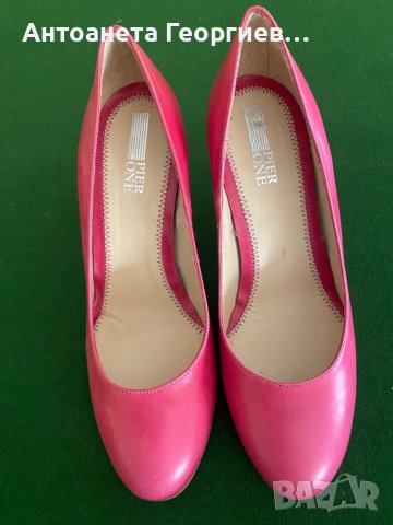 Дамски обувки естествена кожа розови, снимка 4 - Дамски обувки на ток - 43450167