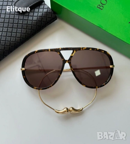 очила с черен обикновен калъф и ув защита bottega veneta 