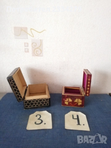 Стари дървени кутии и солница и маска, снимка 6 - Антикварни и старинни предмети - 53066301