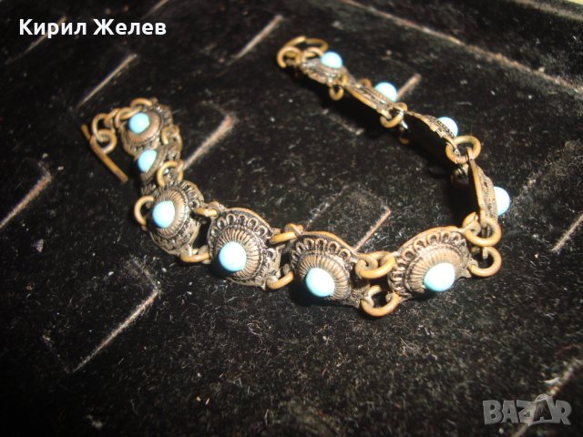 19 век ВЪЗРОЖДЕНСКА ТЮРКОАЗЕНА БРОНЗОВА ПОСРЕБРЕНА ЕТНОГРАФСКА ГРИВНА РЪЧНА ИЗРАБОТКА СТАРА 57151, снимка 14 - Антикварни и старинни предмети - 33216261