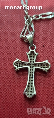 Сребърна верижка с висулка, снимка 8 - Колиета, медальони, синджири - 52808628