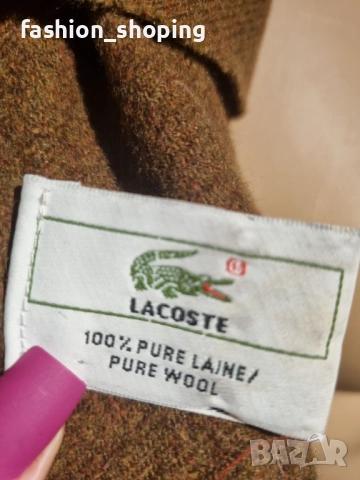 Мъжки шал Lacoste( вълна), снимка 7 - Шалове - 52321051
