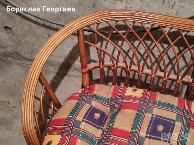 Плетена мебел диван, снимка 2 - Градински мебели, декорация  - 50530733