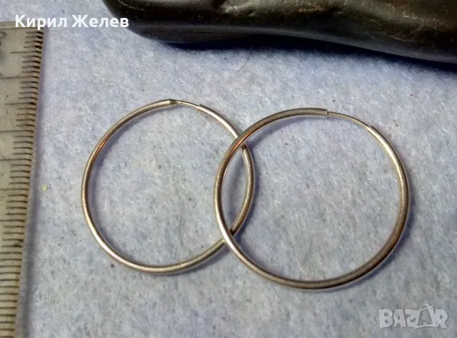 Стари КЛАСИЧЕСКИ РЕТРО АРТ МОДЕЛ СРЕБЪРНИ ОБЕЦИ ХАЛКИ СРЕБРО ВИСОКА ПРОБА ФИНА РЪЧНА ИЗРАБОТКА 40241