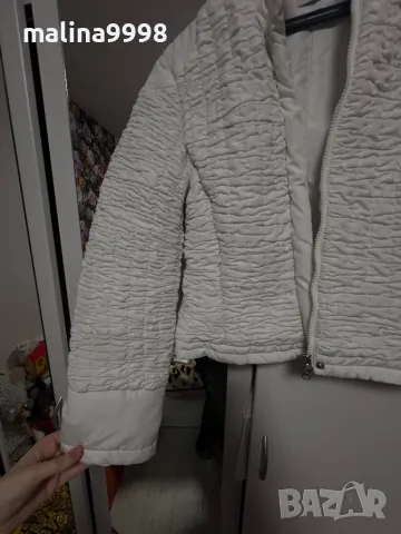 Бяло зимно яке , снимка 3 - Якета - 48492427