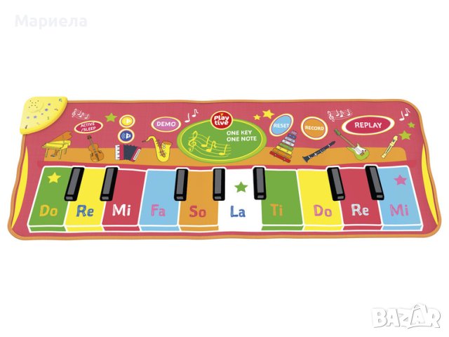 Музикално килимче за скачане с 20 мелодии и светлини , Детско музикално килимче розово, снимка 1 - Музикални играчки - 43115354