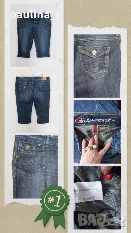 Пет различни броя / Маркови дънкови бермуди , снимка 2 - Къси панталони и бермуди - 50962472