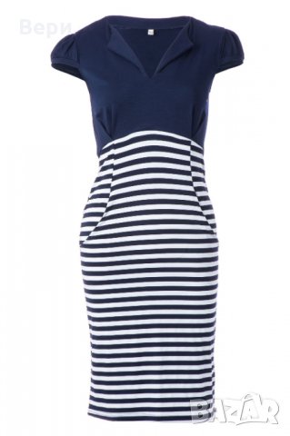  Нова дамска елегантна моряшка рокля, снимка 12 - Рокли - 28004311