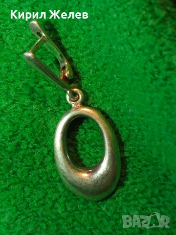 ИЗИСКАНА и СТИЛНА СРЕБЪРНА АР ДЕКО СТИЛ ОБЕЦА СРЕБРО 925 АНГЛИЙСКА ИЗРАБОТКА 32444