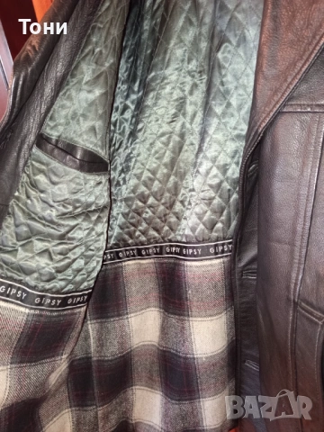 Ново Мъжко Зимно Яке Изцяло от Естествена Кожа L, снимка 5 - Якета - 53186347