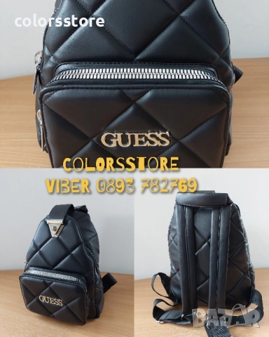 Черна раница Guess код VL12A19