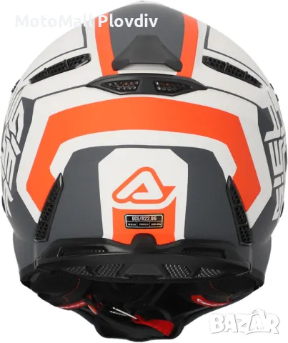 КАСКА Acerbis PROFILE 5 WHITE/ORANGE, снимка 3 - Аксесоари и консумативи - 49127806