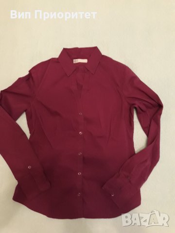 Лилава риза 100 % еластан , супер елегантен модел, много впечатляващ, дълъг ръкав   , снимка 5 - Ризи - 37510187