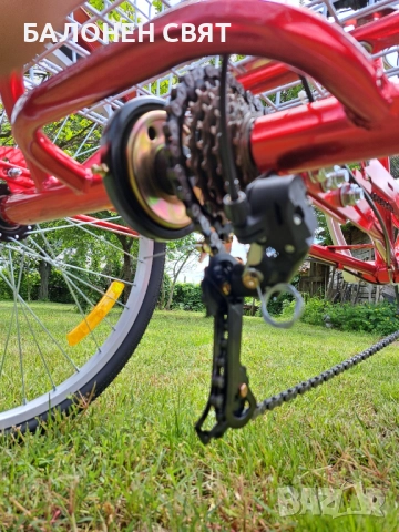 МЕГА МАРКА и ПОДАРЪК Семеен Триколесен Велосипед Триколка 24 цола 6 скорости, снимка 10 - Велосипеди - 51435311