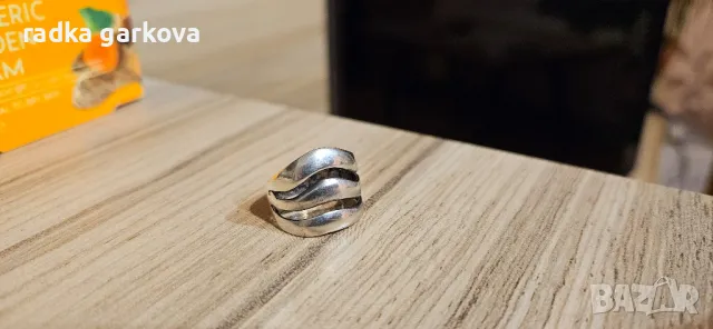 Сребърен пръстен, снимка 4 - Пръстени - 48890161