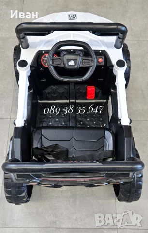 TОП ЦЕНА!НОВО!Акумулаторен джип Fast UTV WHITE с 12V батерия,дистанционно,USB, снимка 9 - Електрически играчки - 50653494