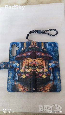 Телефон Samsung A14 плюс нов кожен калъф, снимка 5 - Samsung - 53367370