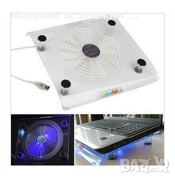Охладител за лаптоп с голям централен вентилатор, снимка 14 - Лаптоп аксесоари - 28460504
