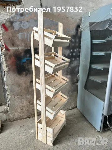 Стелаж за хляб, плодове и зеленчуци и други видове стока, снимка 3 - Оборудване за магазин - 49303063