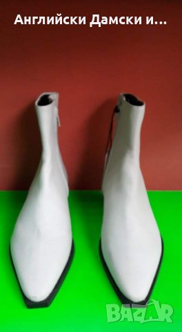 Английски дамски боти естествена кожа-M&S, снимка 7 - Дамски боти - 35283544