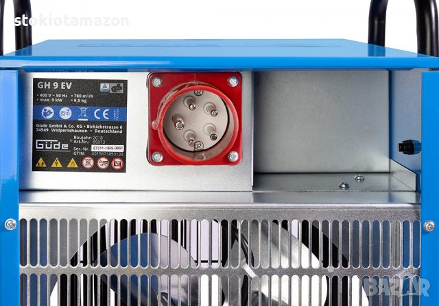 Електрически трифазен калорифер GUDE 85013 GH 9 EV, 9 kW, 22.5 A , снимка 5 - Отоплителни печки - 38268719