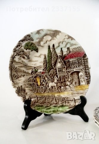 Английски порцелан чиния.., снимка 2 - Колекции - 26627328