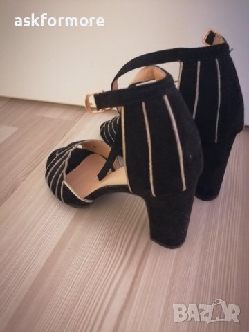Дамски сандали със среден ток, номер 38 , снимка 3 - Сандали - 36933868