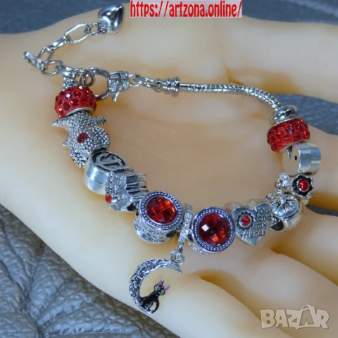 ⚜️ Разпродажба Гривна с талисмани тип пандора , снимка 9 - Гривни - 47011608