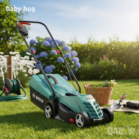 Електрическа косачка Bosch, снимка 2 - Градинска техника - 51847115