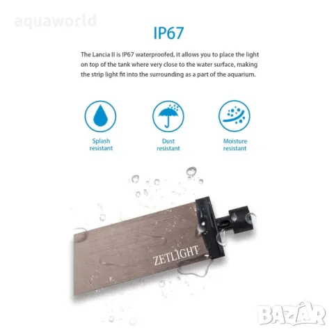 "ПРОМОЦИЯ" LED Осветление Zetlight Lancia ZP4000-59 см Marine, снимка 2 - Оборудване за аквариуми - 49251487
