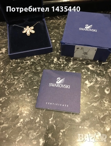 Колие Swarovski в нежно розово, снимка 10 - Колиета, медальони, синджири - 52427590