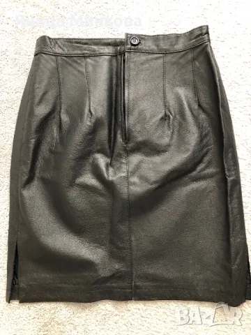 Дамска пола от естествена кожа, снимка 4 - Поли - 48797125