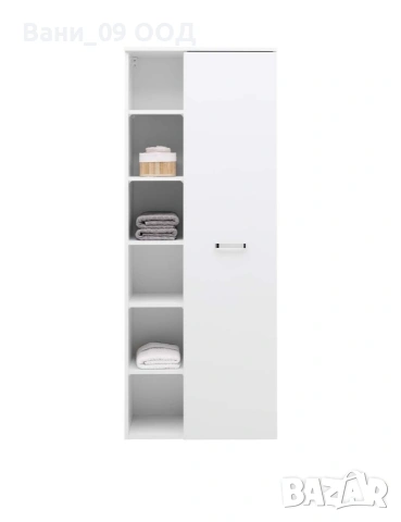 168,5см! Голяма етажерка за баня в бял гланц, снимка 2 - Етажерки - 53271873