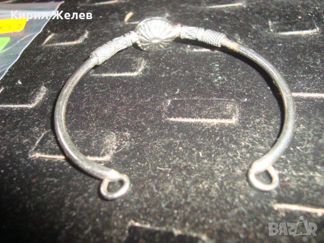 КРАСИВА ОРНАМЕНТИРАНА ПОСРЕБРЕНА ГРИВНА с КАРНЕОЛ ИЗРАБОТЕНА от БЛАГОРОДНА СТОМАНА 21857, снимка 5 - Гривни - 33153946