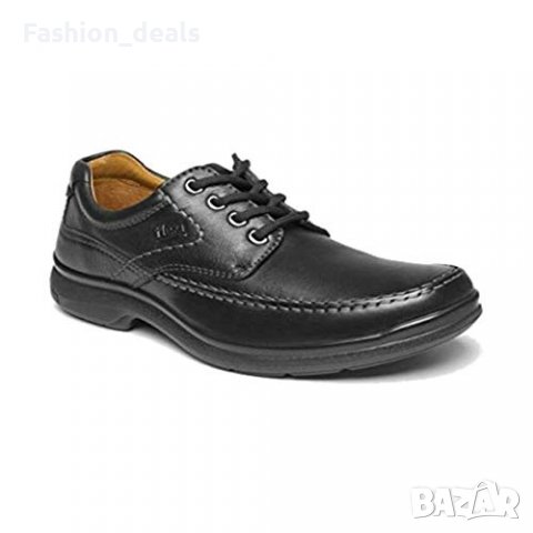 Нови намалени Мъжки черни обувки от естествена кожа на Супер цена, снимка 1 - Ежедневни обувки - 38182125