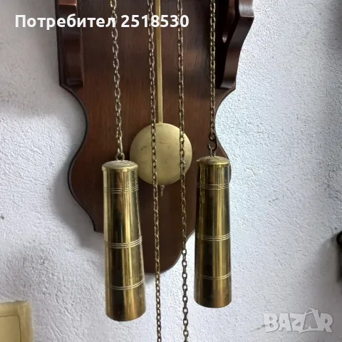 Стенен часовник с лунна фаза , снимка 4 - Антикварни и старинни предмети - 50081169